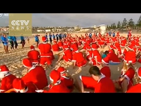 320 بابا نويل يدخلون موسوعة غينيس للأرقام