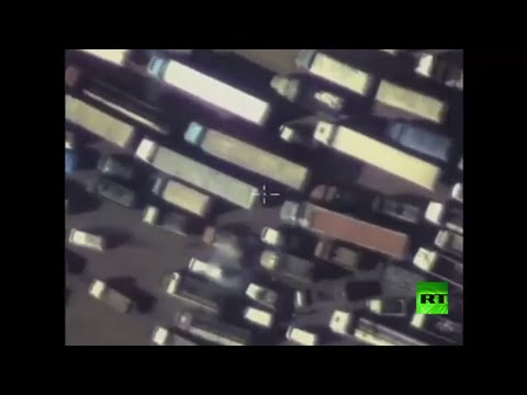 الطيران الروسي يشن غارات على شاحنات النفط التابعة للإرهابيين