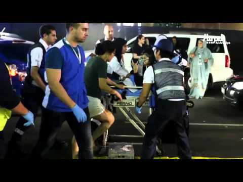 ابن حاكم دبي يساعد في اطفاء الحريق