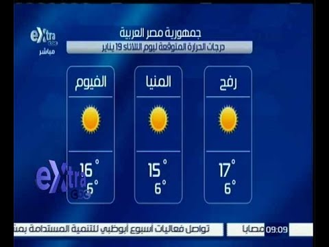 بالفيديو تعرف على حالة الطقس في مصر اليوم