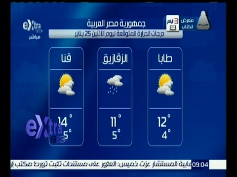 بالفيديو تعرف على حالة الطقس في مصر اليوم