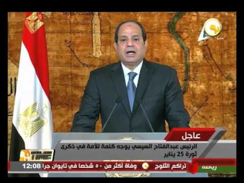 شاهد الرئيس السيسي يوجه التحية للشهداء