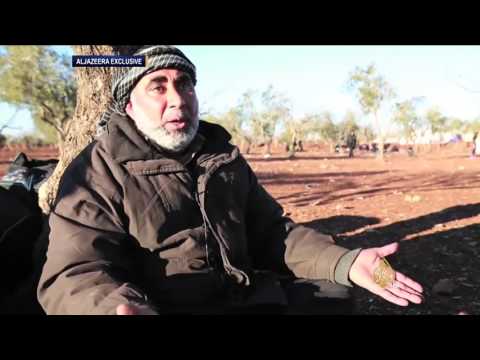 شاهد نازحو ريف حلب ينتظرون عبور تركيا