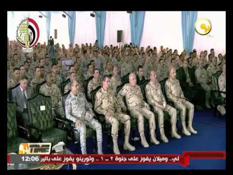 وزير الدفاع الفريق أول صدقي صبحي يلتقي مقاتلي الجيش الثالث الميداني