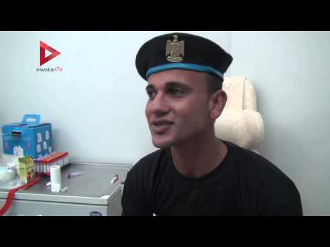 جنود الأمن المركزي يتبرعون بالدم للمرضى