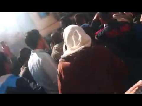 حريق مهول في محل عقاقير في خريبكة