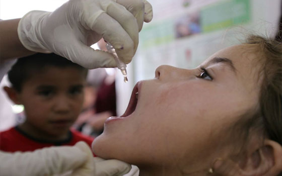   مصر اليوم - انطلاق الجولة السَّادسة من حملة مكافحة شلل الأطفال في سوريَّة