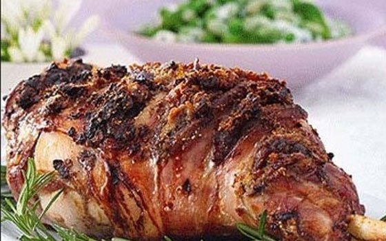   مصر اليوم - الفخذة المشوية بالمستردة والخضراوات