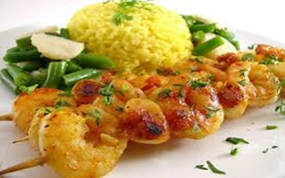   مصر اليوم - الجمبري المقلي بصلصة المحار