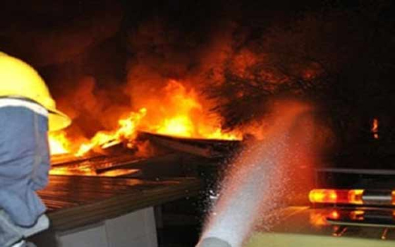   مصر اليوم - حريق هائل في البحيرة بسبب ماس كهربائيّ