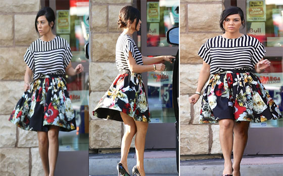 مصر اليوم - إطلالة مُبهجة لكورتني كارداشيان في دعم إحدى المرشَّحات في لوس أنجلوس