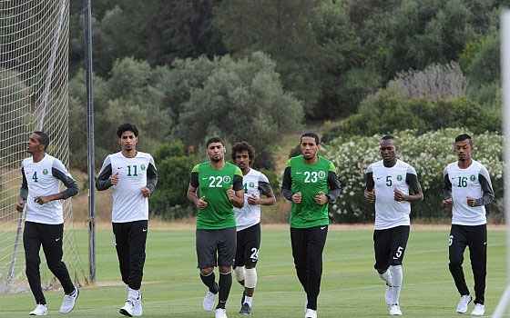   مصر اليوم - الأخضر يواصل تدريباته في خيريز الإسبانية