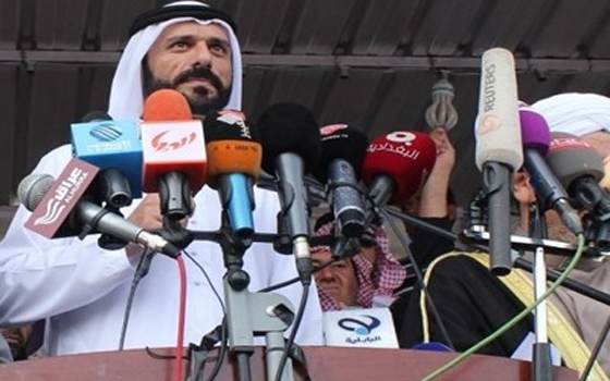   مصر اليوم - السليمان يعلن أن لاتفاوض مع الحكومة العراقيَّة ويؤكد إن الثورة مستمرة في الأنبار