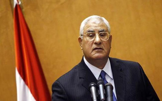   مصر اليوم - عدلي منصور يكرم البطل المصري إيهاب عبد الرحمن