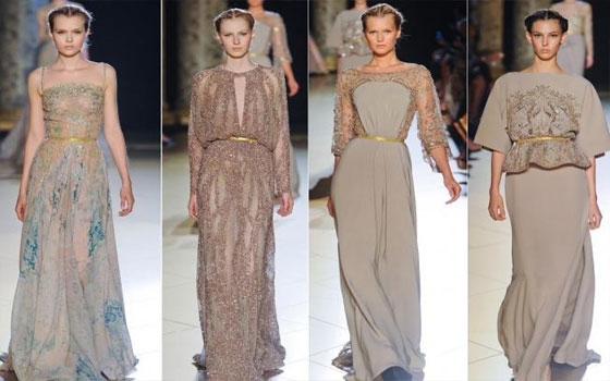 مصر اليوم - المصمّمون يعتمدون البيج في ألوان فساتين السهرة