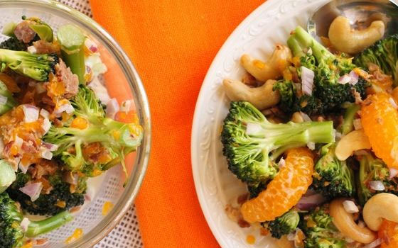   مصر اليوم - سلطة البروكلي والبرتقال