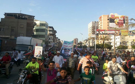   مصر اليوم - حملة السيسي تنظَّم مسيرة لدعمه في دمياط