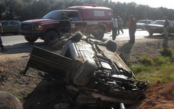   مصر اليوم - 4 قتلى وجرحى في حادث انقلاب سيارة في بني سويف