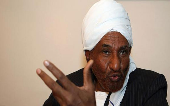 مصر اليوم - المنظمة العربيّة لحقوق الإنسان تديّن اعتقال الصادق المهدي في السودان