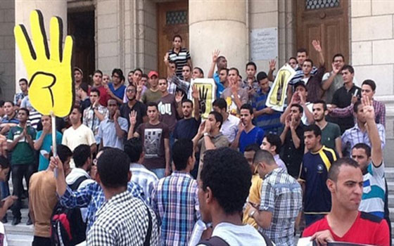   مصر اليوم - مظاهرة لطلاب الإخوان بالزقازيق تطالب بمقاطعة الانتخابات الرئاسية