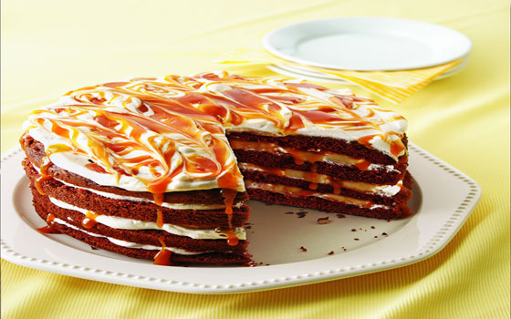   مصر اليوم - كيك الموز والكراميل