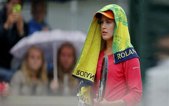 مصر اليوم - توقف اللعب في بطولة فرنسا المفتوحة للتنس بسبب الأمطار