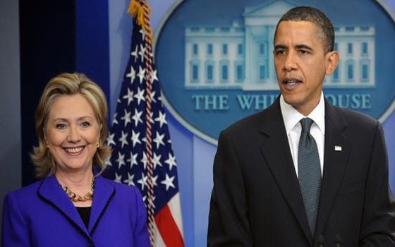 مصر اليوم - غداء غير رسمي في البيت الأبيض يجمع بين هيلاري كلينتون وأوباما