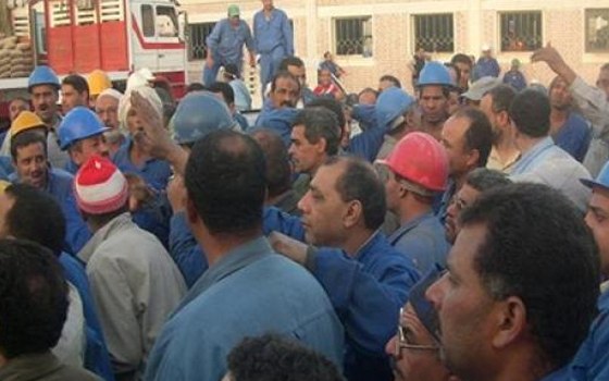 مصر اليوم - عمال شركة سينكو في السويس يواصلون اعتصامهم المفتوح