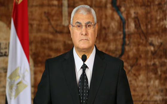   مصر اليوم - بورسعيد تطلق اسم عدلي منصور على أحد أكبر ميادين المحافظة