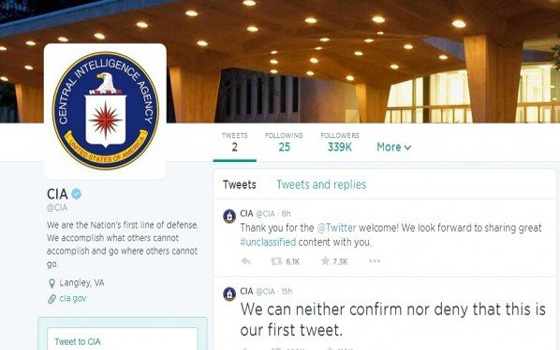   مصر اليوم - رد على التغريدة الثانية لـ وكالة الاستخبارات الأمريكية: أنا إرهابي!