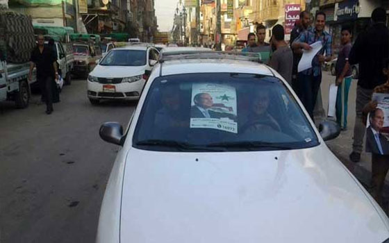 مصر اليوم - مسيرة بمئات السيارات في طور سيناء فرحًا بفوز السيسي