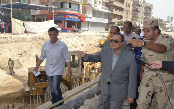   مصر اليوم - محافظ الإسماعيلية يتفقد أعمال مشروع إنشاء نفق الثلاثيني