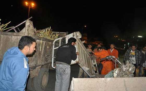 مصر اليوم - حملة مُكبَّرة لإزالة الإشغالات في مدينة ناصر في بني سويف