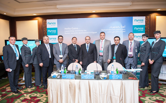   مصر اليوم - طيران ناس السعوديّة تُسير رحلتها الأولى  إلى مطار القاهرة الدُولي