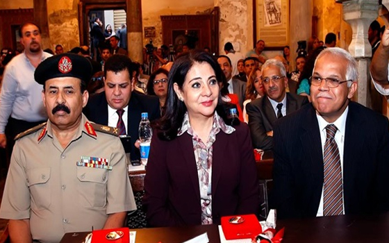   مصر اليوم - درية شرف الدين تشارك في الاحتفال بذكرى دخول العائلة المقدسة مصر