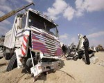 مصر اليوم - مقتل وإصابة 13 في تصادم 3 سيارات نقل بالإسكندرية