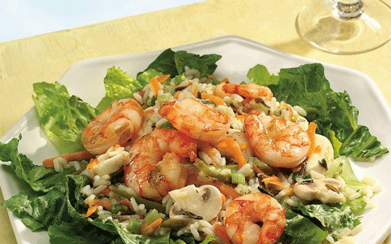   مصر اليوم - الجمبرى السوتيه مع البصل الأخضر