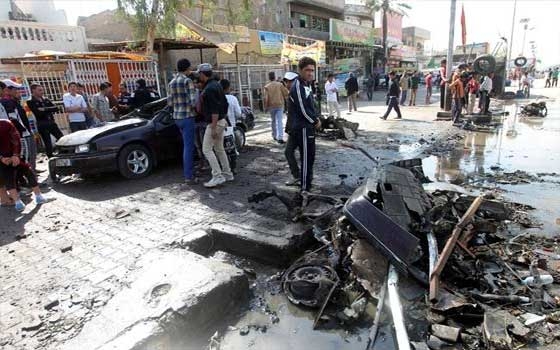   مصر اليوم - مقتل وإصابة أكثر من 50 شخصًا في تفجير انتحاري شمالي بغداد