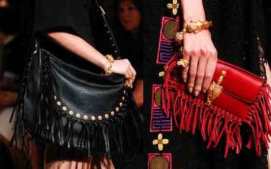 مصر اليوم - تشكيّلة رائعة من الحقائب المُزينة بالأهداب لصيّف 2014