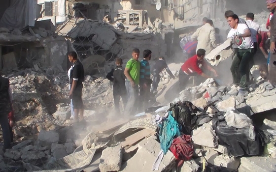   مصر اليوم - استهداف وادي الذهب بسيارة مفخخة  والطيران الحربي يقصف بصرى الشام