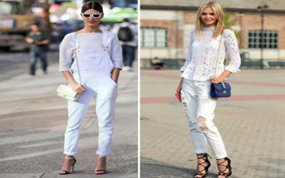   مصر اليوم - طريقة تجعل الجينز الأبيض قطعة مفضَّلة في دولابك