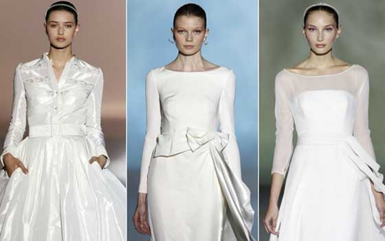   مصر اليوم - العروس تبرز أناقتها وجاذبيتها في ثوب زفاف محتشم