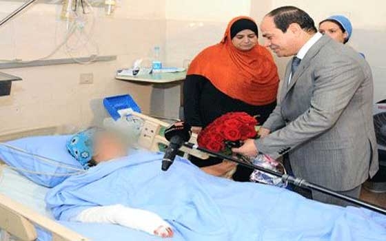   مصر اليوم - رئاسة الجمهورية تؤكّد أن زوجة السيسي زارت ضحيّة تحرّش التحرير