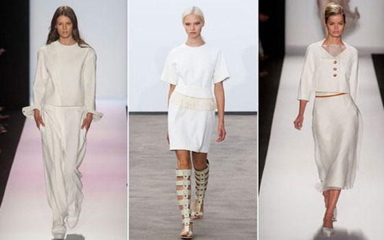   مصر اليوم - اللون الأبيض يقتحم عروض الأزياء في موسم الصيْف