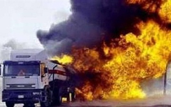 مصر اليوم - إنفجار سيارة مواد بترولية على طريق الجيش في بني سويف