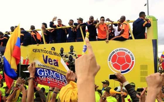   مصر اليوم - رئيس كولومبيا يحضر تكريم المنتخب رغم خروجهم من ربع النهائي