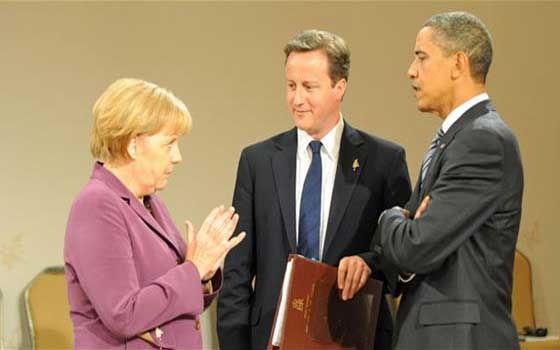   مصر اليوم - كاميرون وأوباما وميركل وأولاند يدعمون جهود مصر لانهاء الحرب في غزة