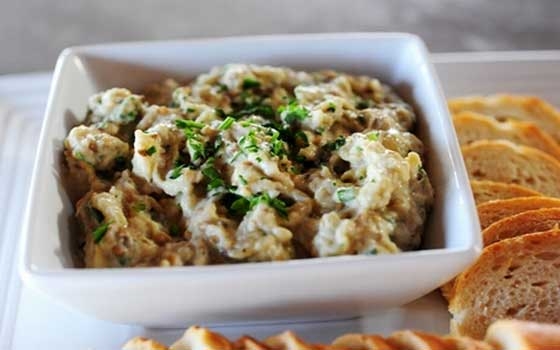   مصر اليوم - بابا غنوج مع كرات اللحم