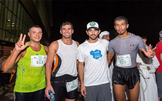   مصر اليوم - حمدان بن محمد يشهد سباق الجري في دورة ند الشبا الرياضية