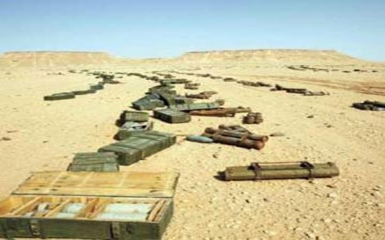   مصر اليوم - حرس الحدود يكتشف مخزنًا للأسلحة والذخائر في السلوم